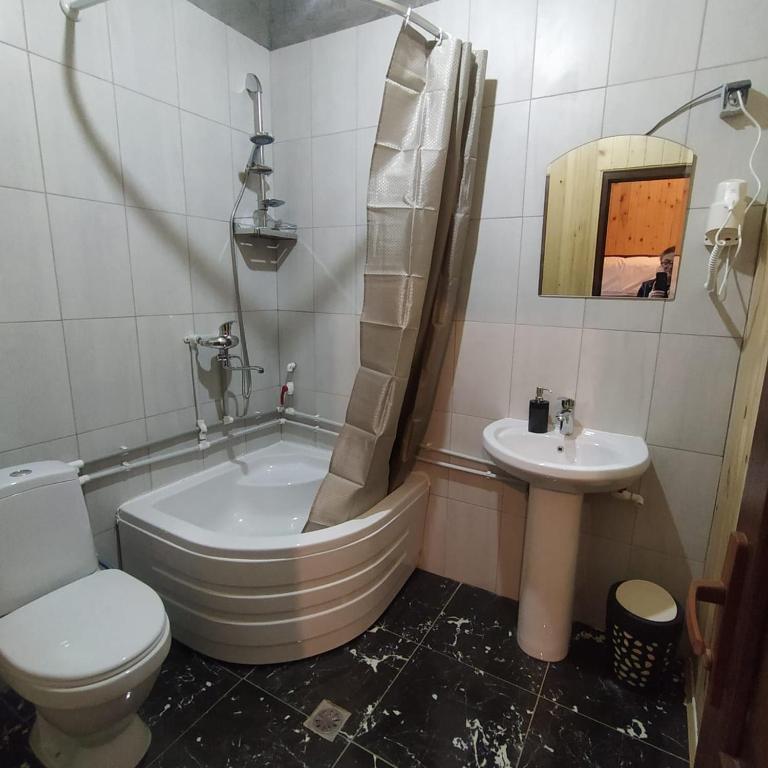 Koupelna v ubytování Gaul Gavkhe Hotel