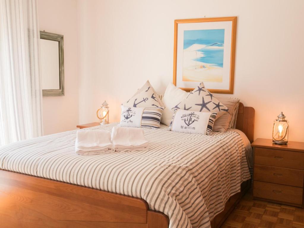 Кровать или кровати в номере Casa da Ria