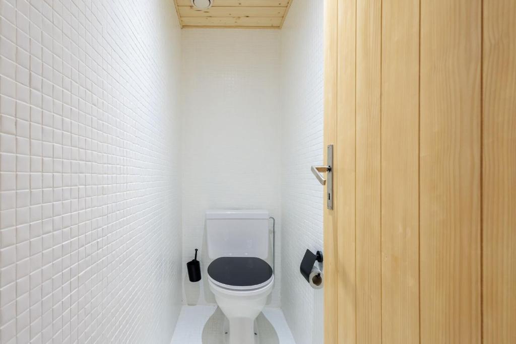 Koupelna v ubytování Superbe appartement, en 2 parties, au centre d'Anzère