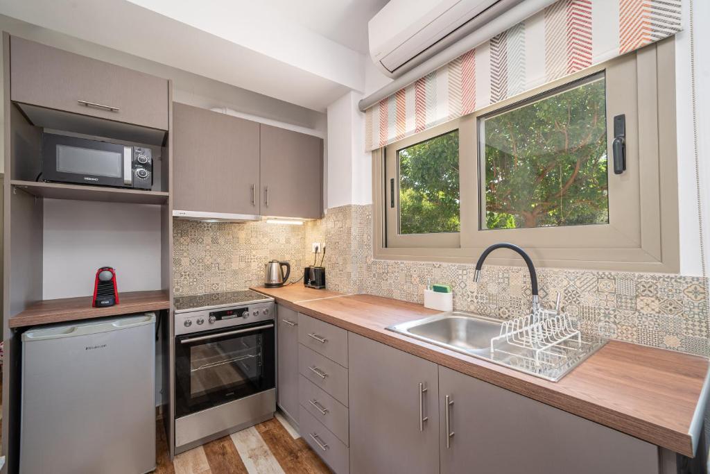 Kuchyň nebo kuchyňský kout v ubytování Mirabilia Apartment