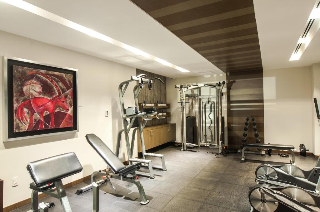 Fitness centrum a/nebo fitness zařízení v ubytování Square Small Luxury Hotel - Providencia