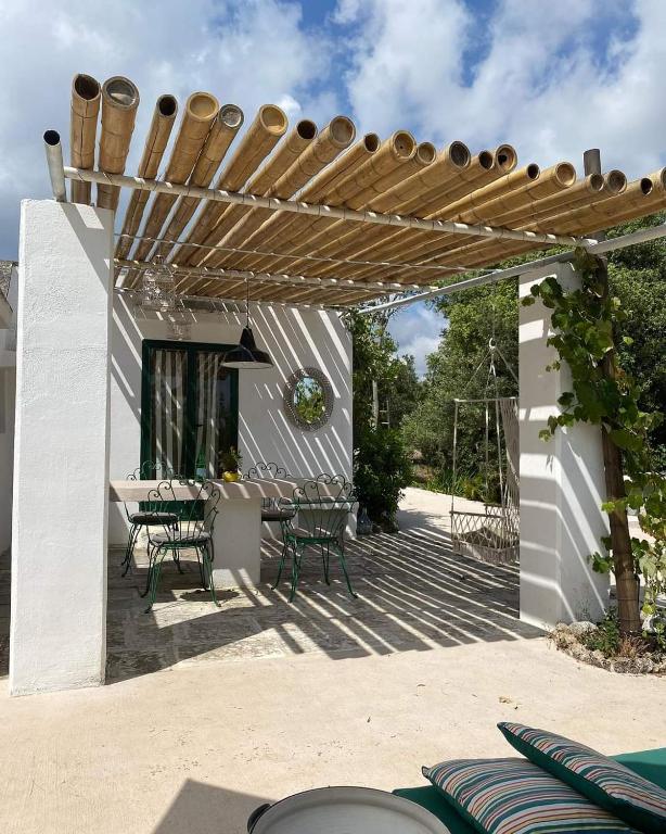 Balkón nebo terasa v ubytování Trulli di Ivana