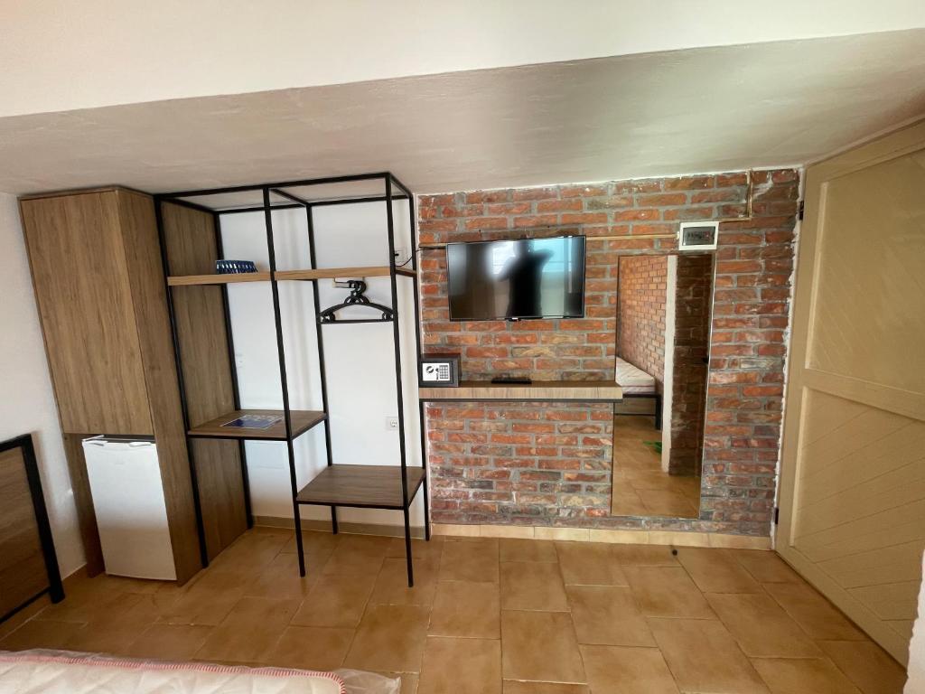Kuchyň nebo kuchyňský kout v ubytování Hotel Kappa3 Villas