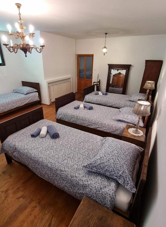 Postel nebo postele na pokoji v ubytování Villa Izvor Čabranke