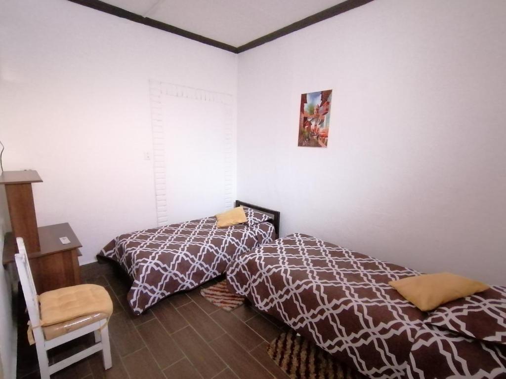 Postel nebo postele na pokoji v ubytování Galapagos Natural Life Hostel