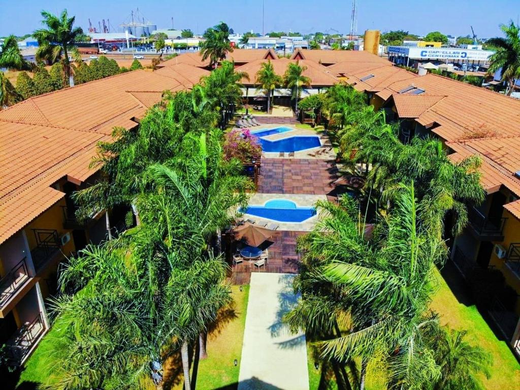 an aerial view of a resort with palm trees at GoldMen Business Sorriso in Sorriso