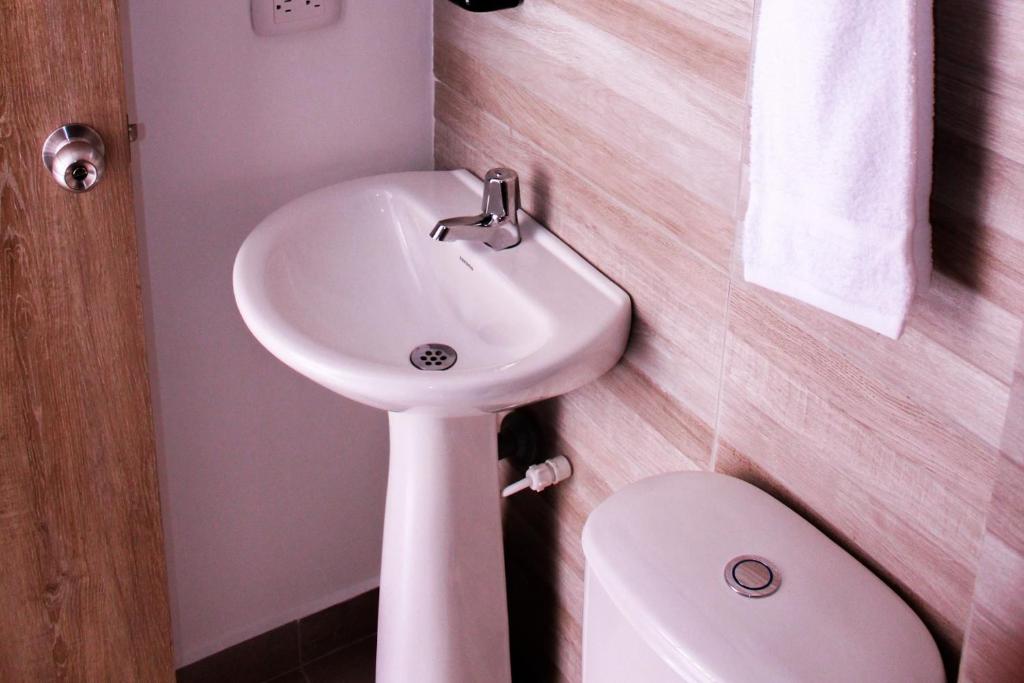 Koupelna v ubytování Ayenda Hotel MM
