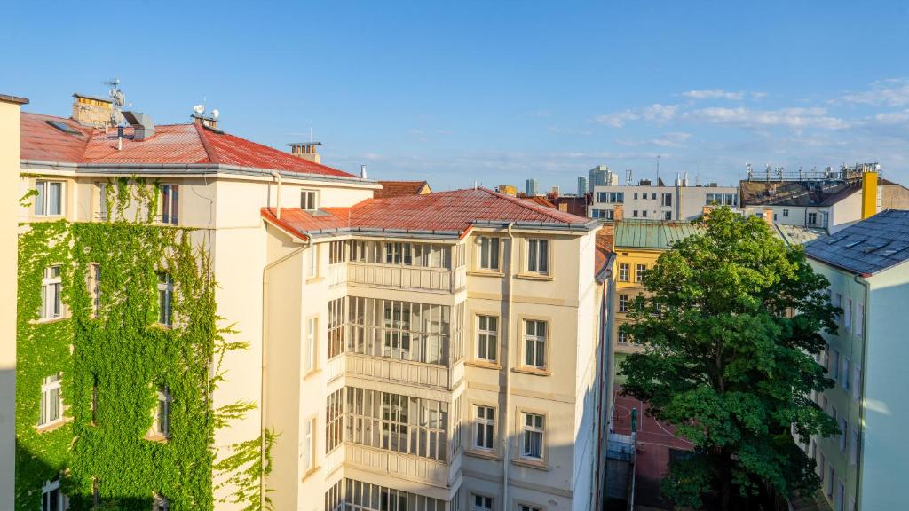 Budova, kde se aparthotel nachází