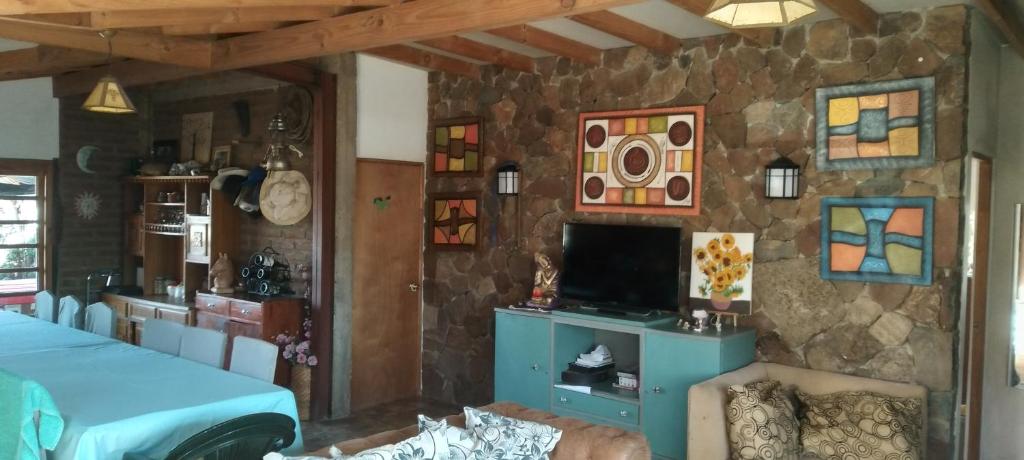 TV a/nebo společenská místnost v ubytování Alojamiento Rural Polita, Agroturismo y Patrimonial