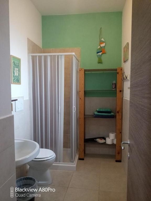 Koupelna v ubytování B & B Monte Adamo