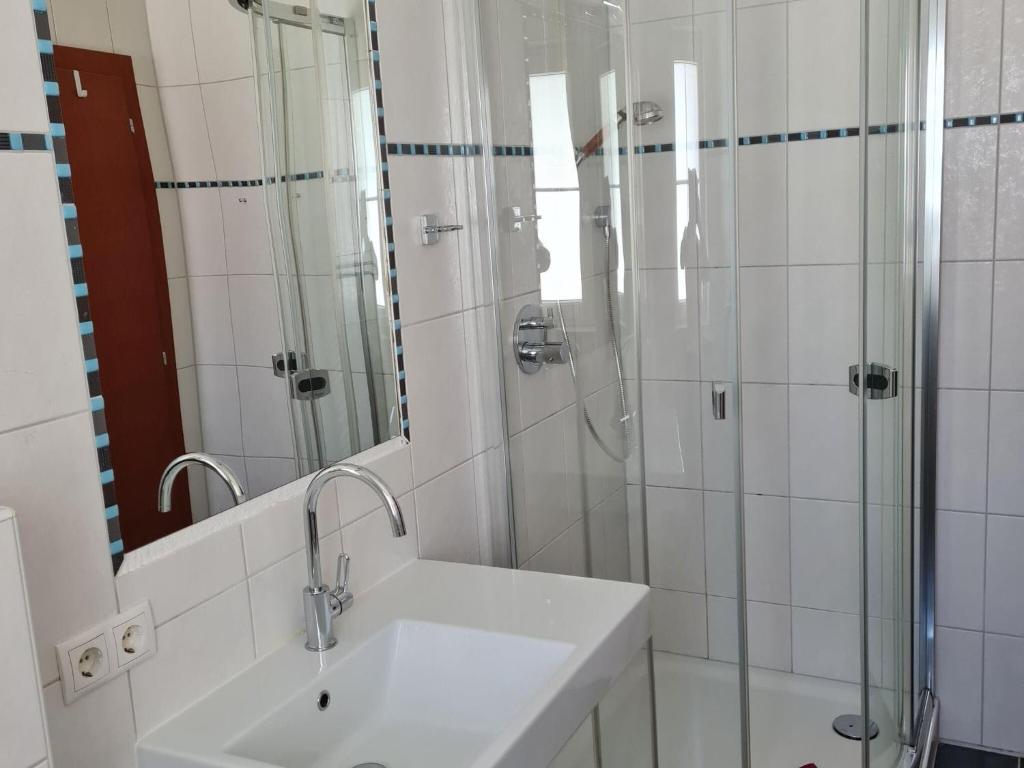 Koupelna v ubytování Holiday flat, Aschau