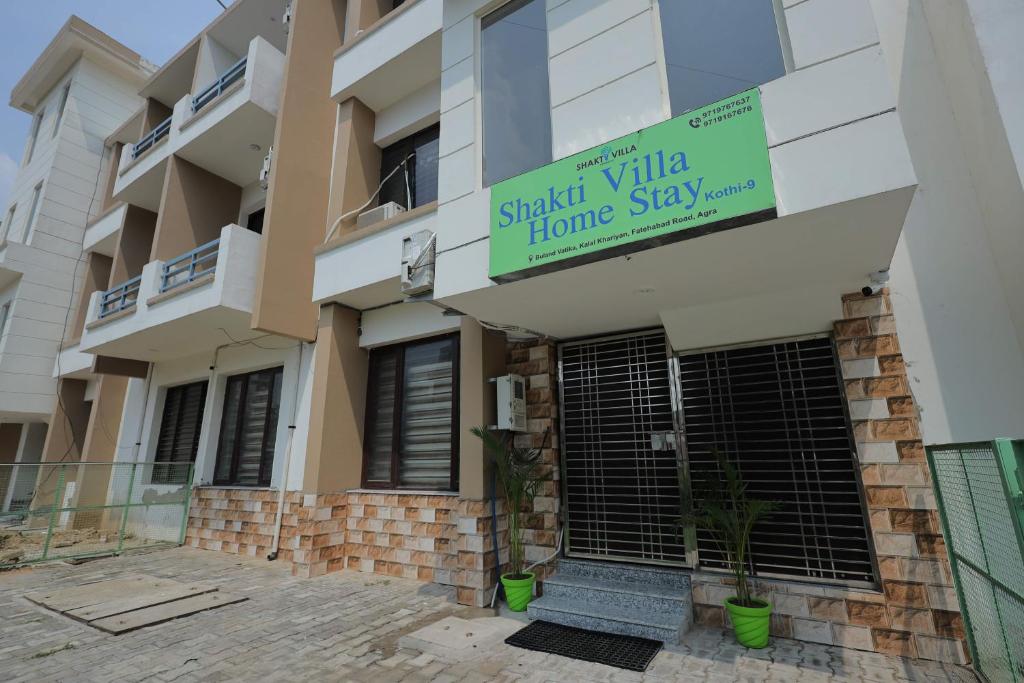 a building with a sign that reads smart villa home stay at SHAKTI VILLA HOME STAY in Agra