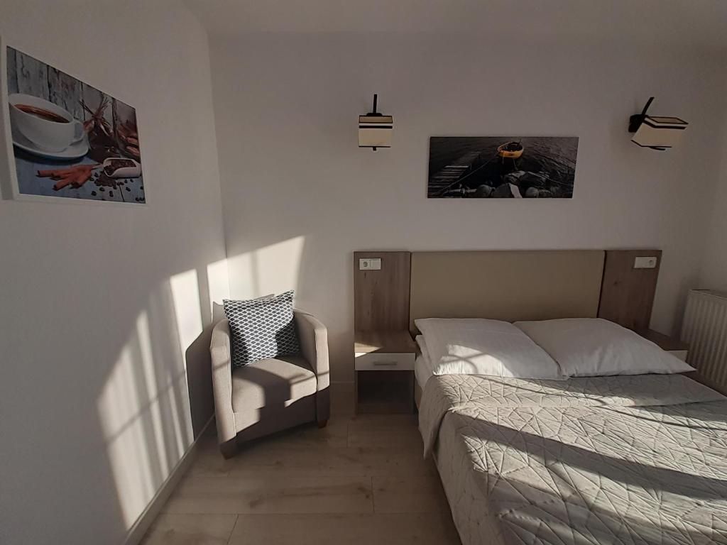 Postel nebo postele na pokoji v ubytování Willa Trawers