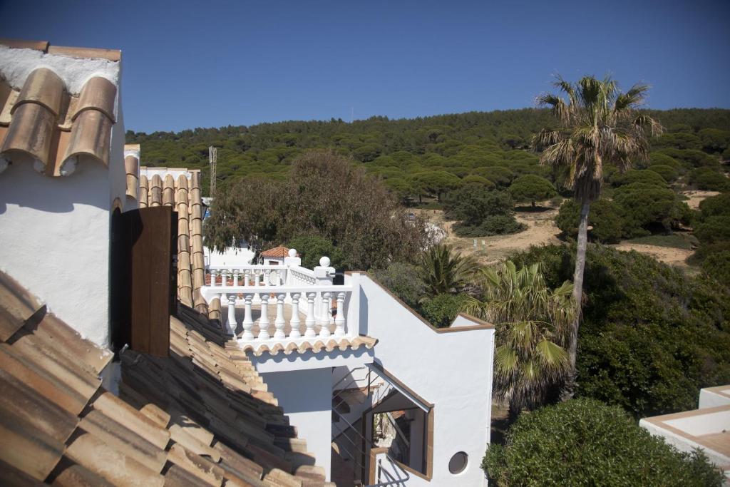 a view from the balcony of a house at Hostal Mar de Frente in Los Caños de Meca