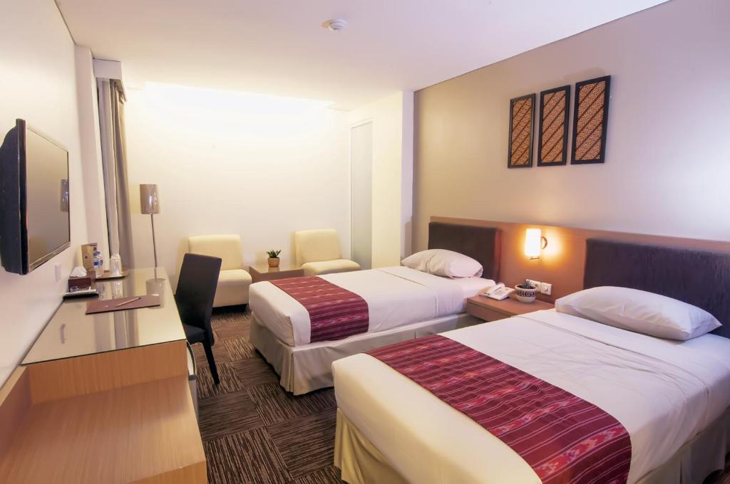 TV a/nebo společenská místnost v ubytování Cipta Hotel Wahid Hasyim