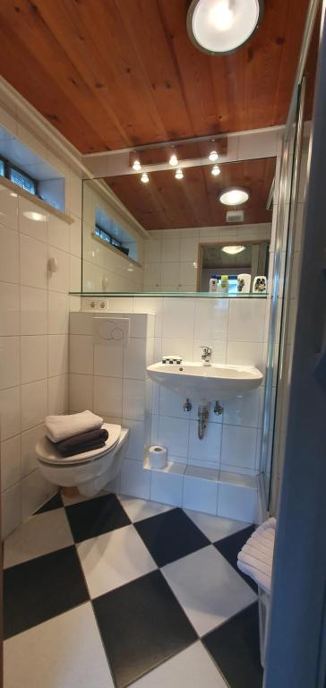 Koupelna v ubytování Garden Apartment