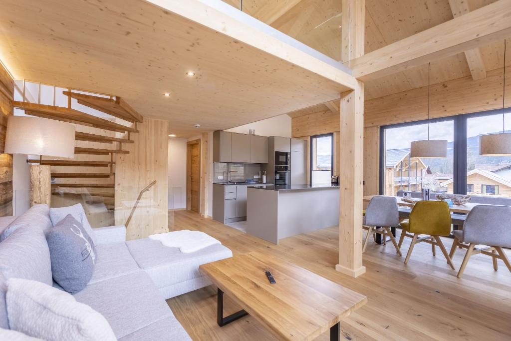 Posezení v ubytování Kreischberg Pool Villas & Penthouses by ALPS RESORTS