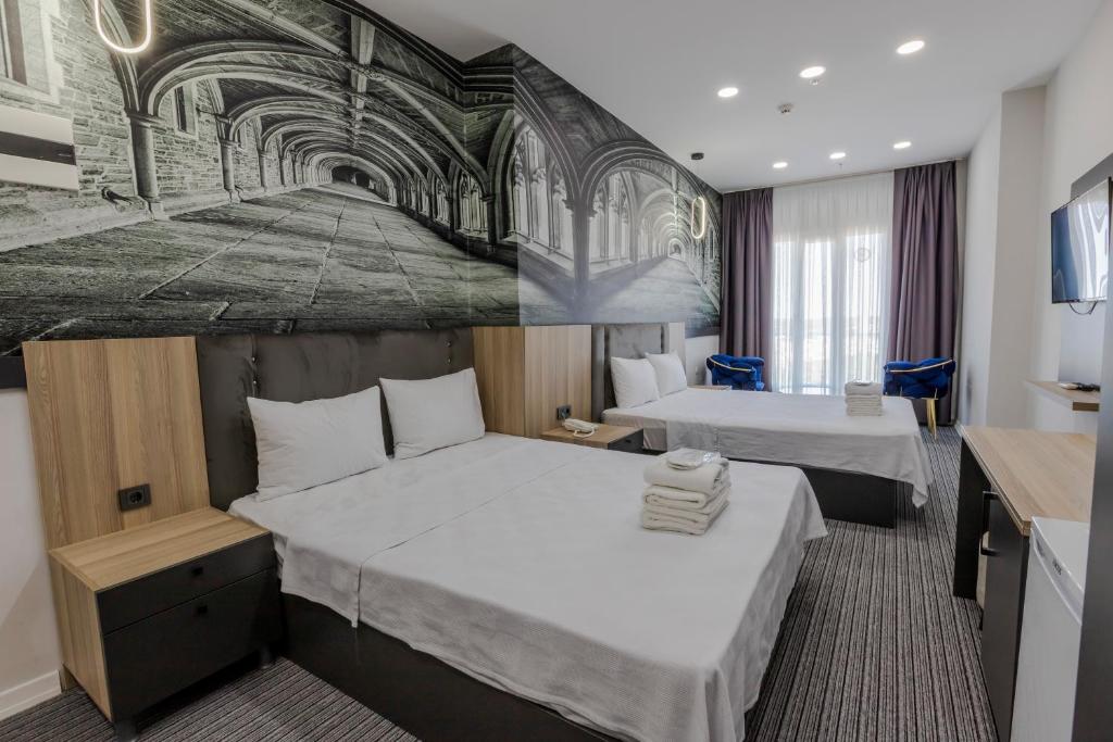 Cama ou camas em um quarto em ACAR SMART OTEL