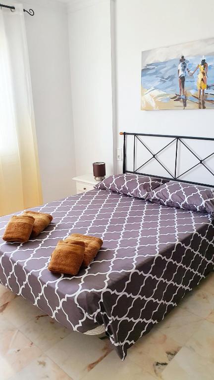 Posteľ alebo postele v izbe v ubytovaní Benalmarina Sea View Apartments
