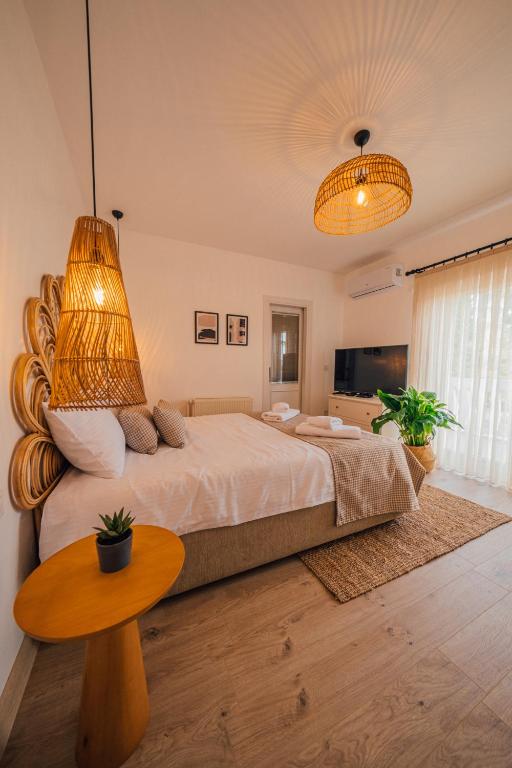Postel nebo postele na pokoji v ubytování Terra House Sapanca