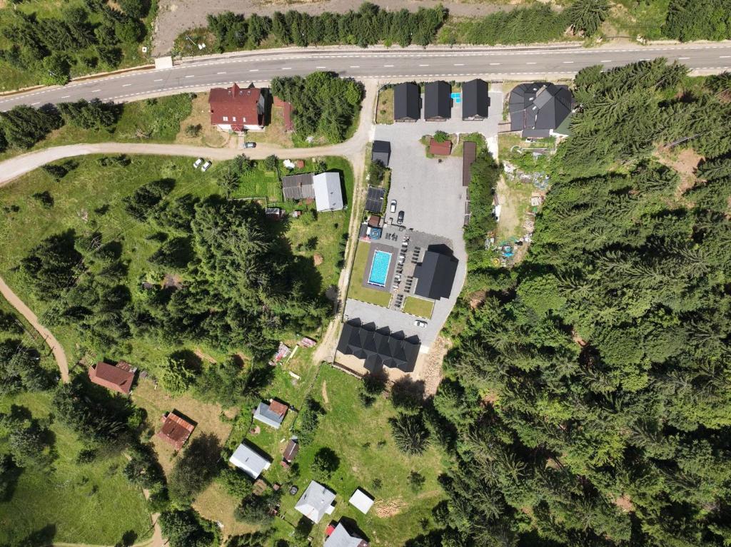 Letecký snímek ubytování A Frame Chalet By Superski