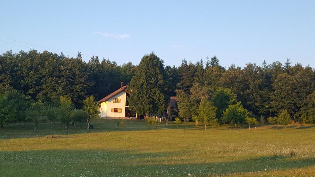 a house in the middle of a field at Country Villa Velebit, Sveti Rok, Lika in Sveti Rok
