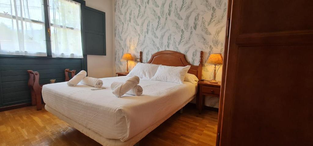 Postel nebo postele na pokoji v ubytování Casa de Aldea Las 7 gotas