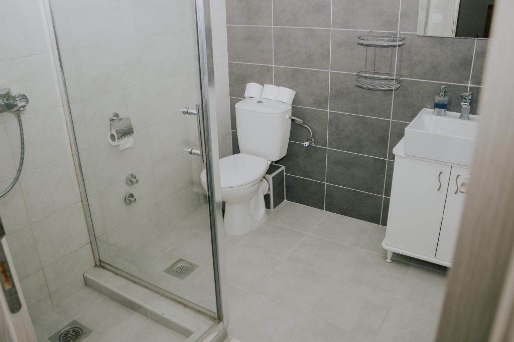 Koupelna v ubytování Hotel Serdar