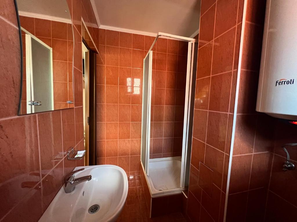 Koupelna v ubytování Casa Roland