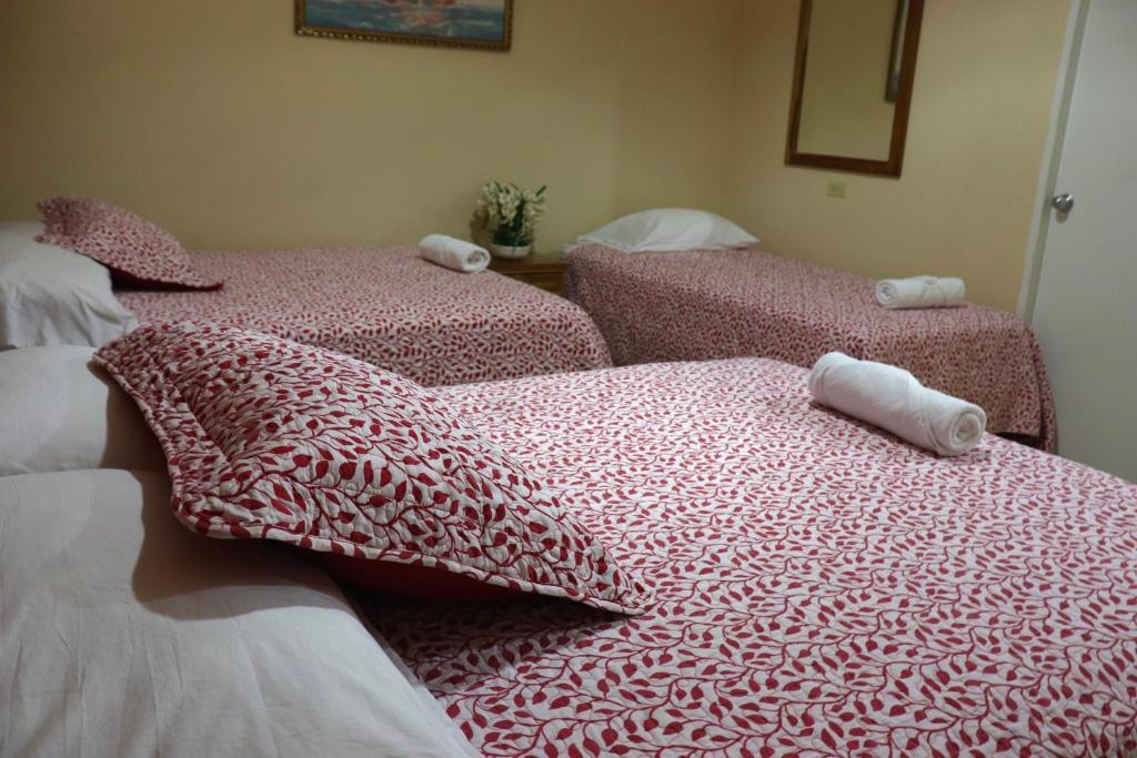 Postel nebo postele na pokoji v ubytování Hotel Residencial Panamericano