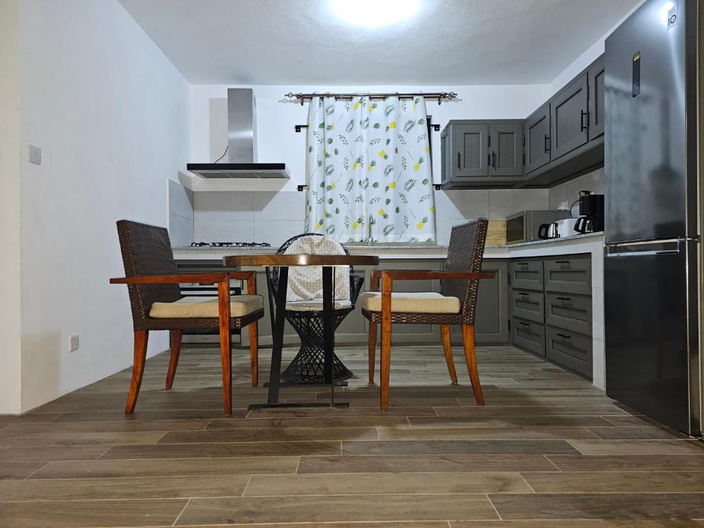 Kuchyň nebo kuchyňský kout v ubytování Villa Trochetia