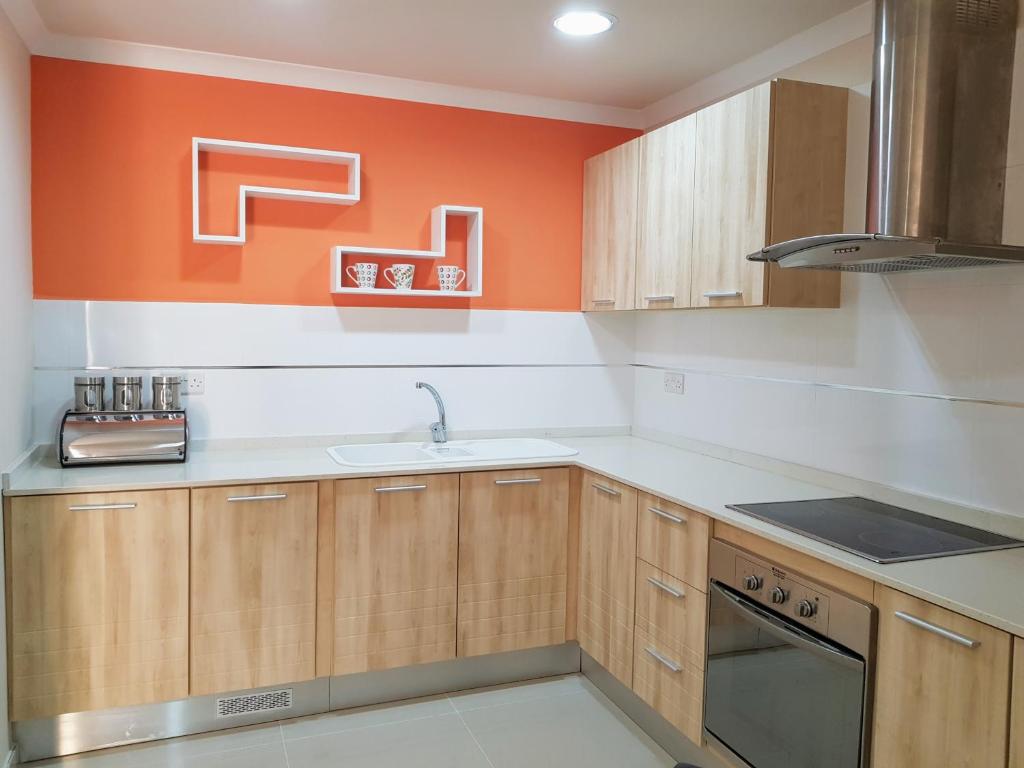 Kuchyň nebo kuchyňský kout v ubytování Charming apartment-wifi-sleeps 5