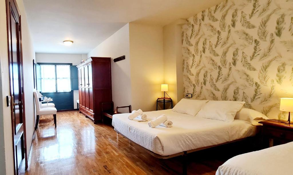 Postel nebo postele na pokoji v ubytování Casa de Aldea Las 7 gotas