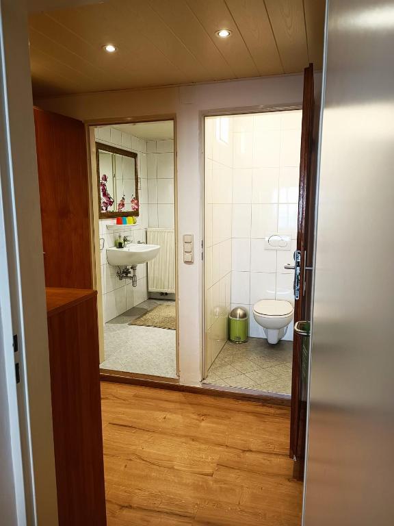 Koupelna v ubytování Cityhotel Junger Fuchs