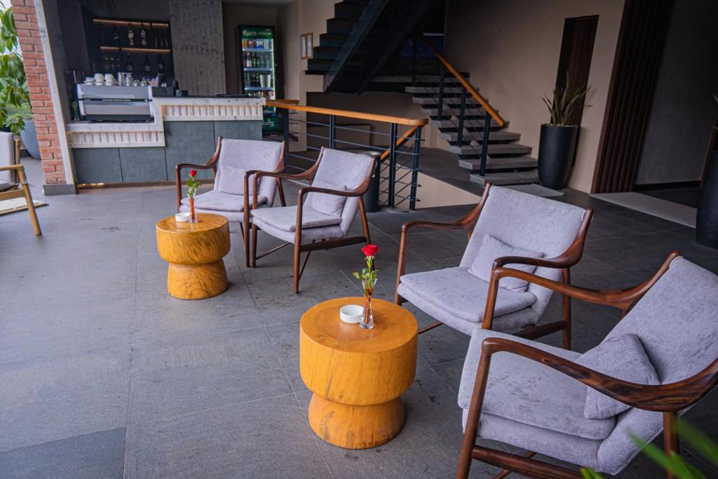 Posezení v ubytování Hotel Barahi Kathmandu