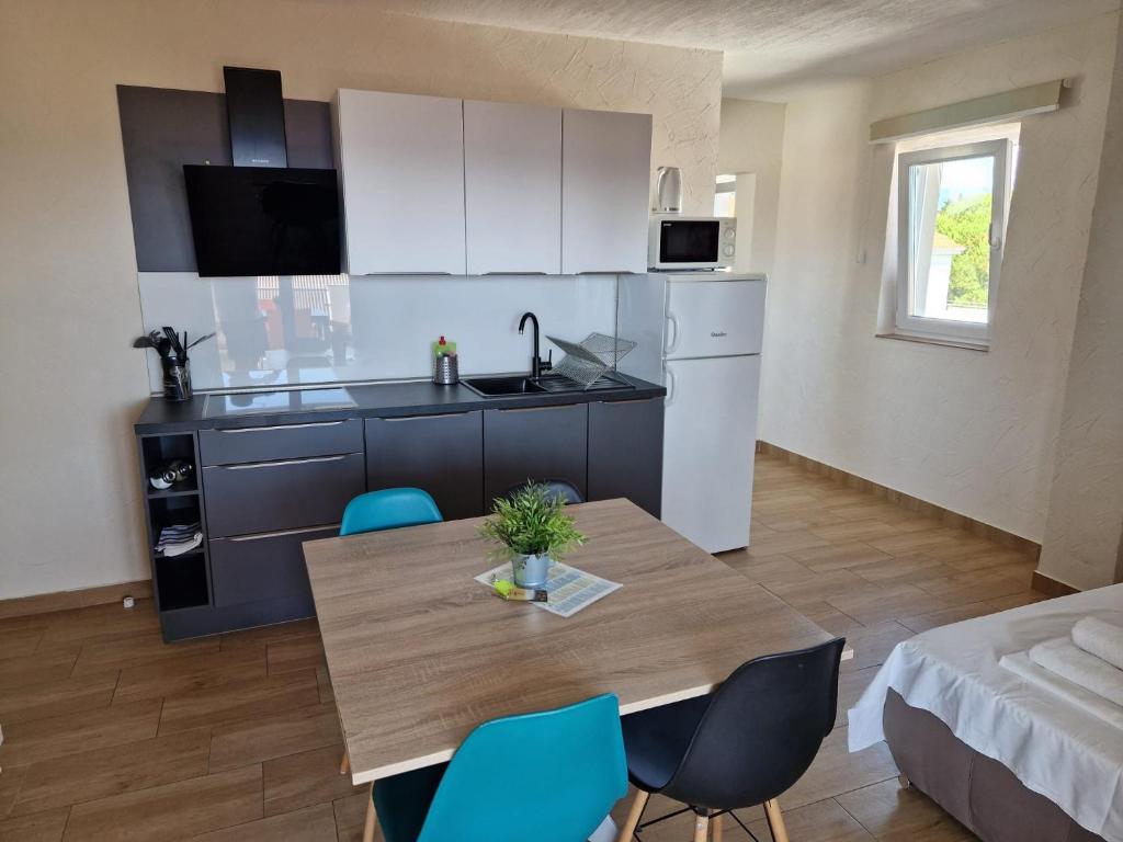 Kuchyň nebo kuchyňský kout v ubytování Villa Gaj