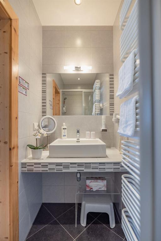 Koupelna v ubytování Haus Scheiblauer