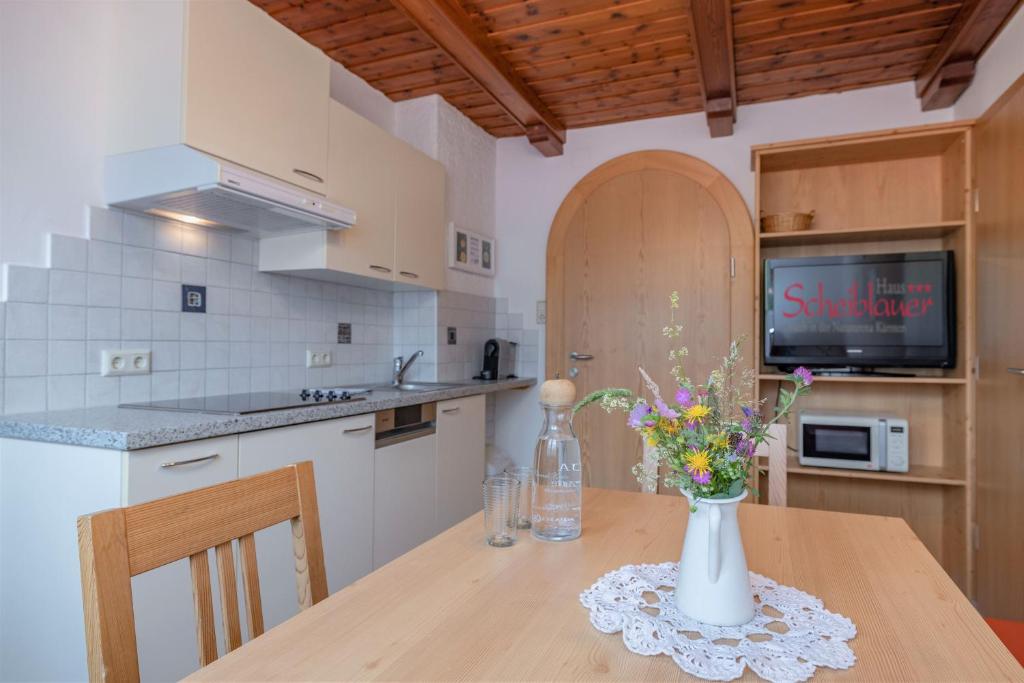 Kuchyň nebo kuchyňský kout v ubytování Haus Scheiblauer