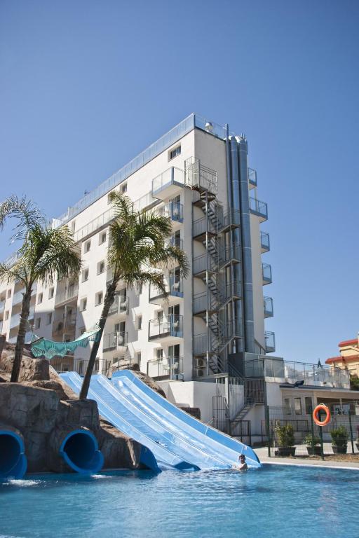 Bazén v ubytování Hotel Europa Splash & Spa nebo v jeho okolí