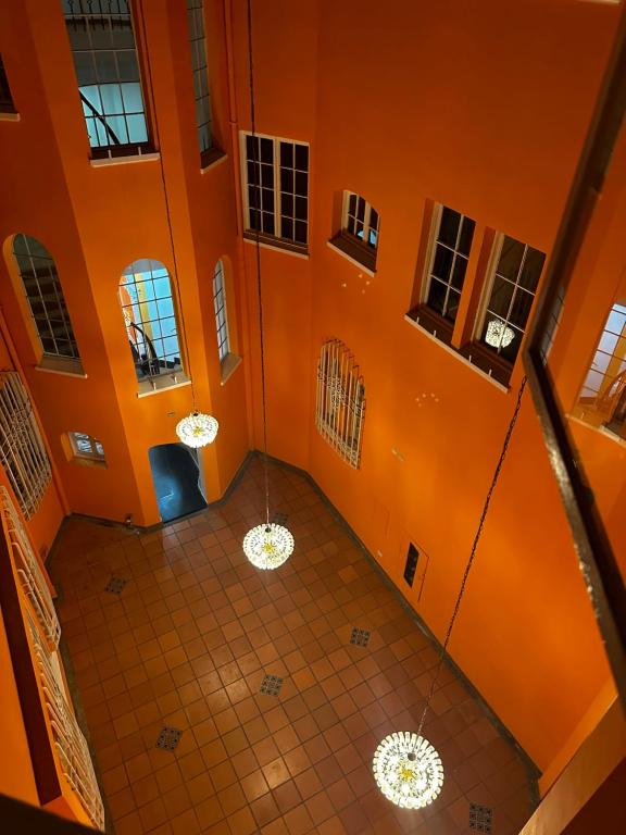 Koupelna v ubytování Hotel Artistico