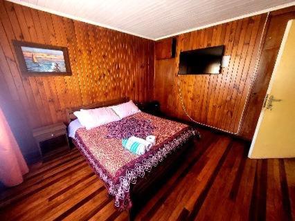 Postel nebo postele na pokoji v ubytování Eliodoro Yañez Casa o chalet