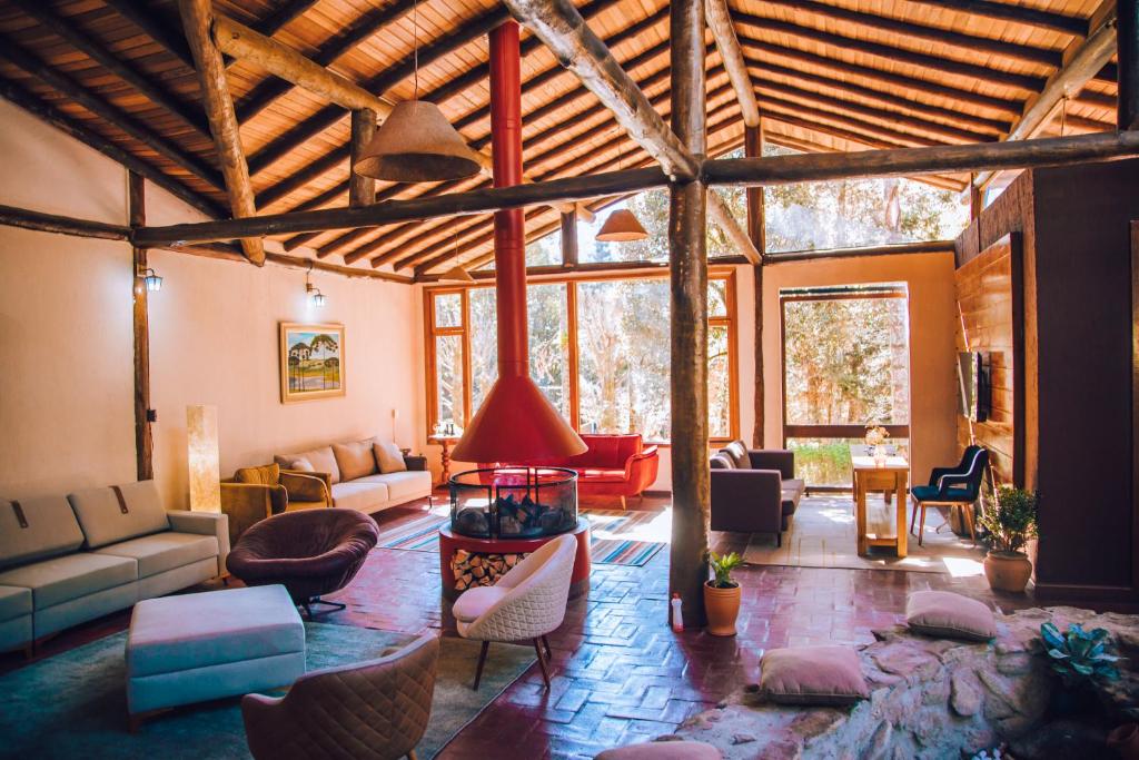 Uma área de estar em Pousada Villa Serena