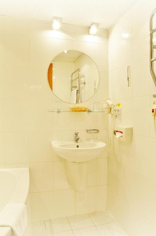 Koupelna v ubytování Hotel Olympik