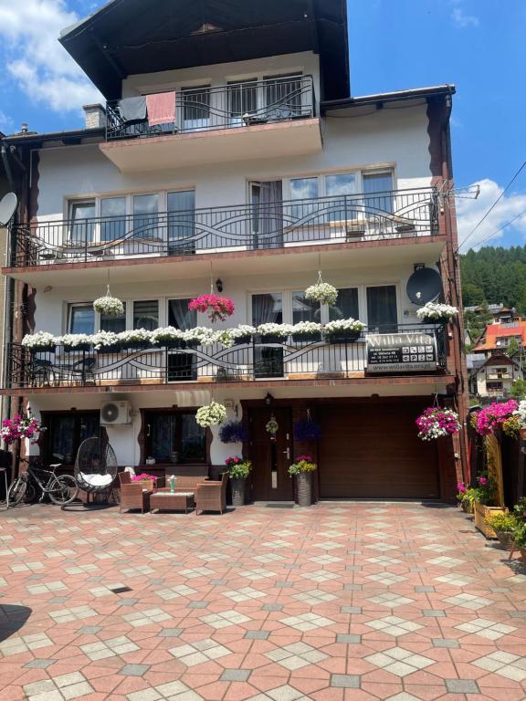 Balkón nebo terasa v ubytování Willa Vita