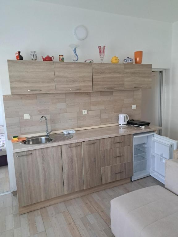 Kuchyň nebo kuchyňský kout v ubytování MD APARTMANI CANJ