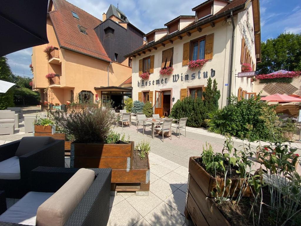 Zahrada ubytování Le Rosenmeer - Hotel Restaurant, au coeur de la route des vins d'Alsace