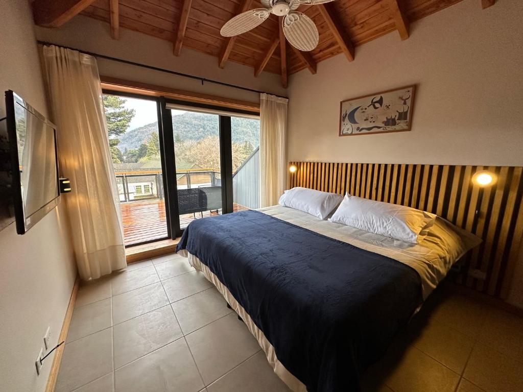 Ένα ή περισσότερα κρεβάτια σε δωμάτιο στο TERRAZAS DEL MASCARDI - LUXURY APARTMENT - INMEJORABLE UBICACION