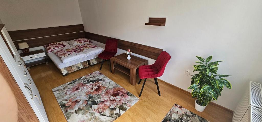 Postel nebo postele na pokoji v ubytování Privat Agnesa