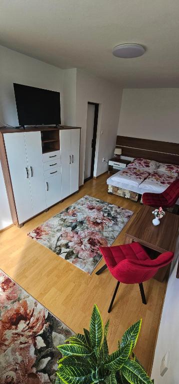 Postel nebo postele na pokoji v ubytování Privat Agnesa