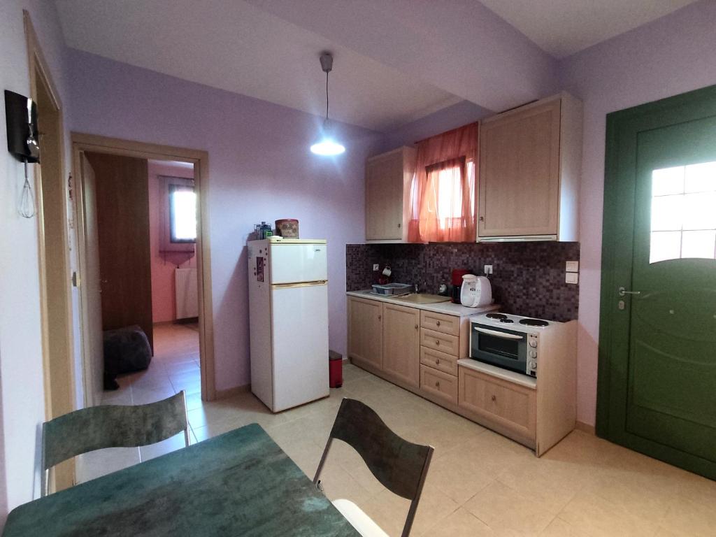 Kuchyň nebo kuchyňský kout v ubytování Little pomegranate apartment